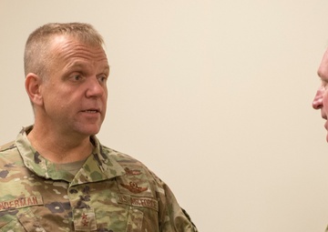 Maj. Gen. Lunderman and Brig. Gen. Baumann visit Otis ANGB