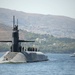 The Ohio-class cruise missile submarine USS Florida (SSGN 728) arrives in Souda Bay, Greece.