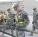 Soldier build brigade command post during NTC