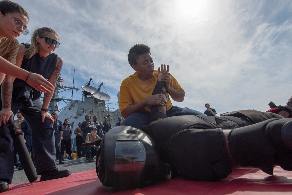 USS MOMSEN Conducts Security Force Training