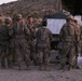 Lancer Soldiers attend convoy brief at NTC