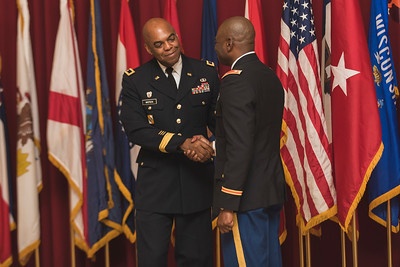 Theater Operations Officer in Charge of the U.S. Army Regional Cyber Center South-West Asia Promoted to Lt. Col. at Ceremony
