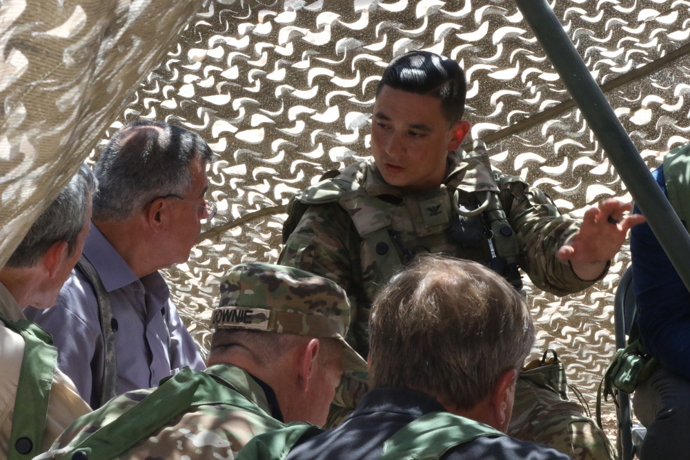 DVIDS - Images - Col. Jonathan Chung speaks with training actor at NTC ...