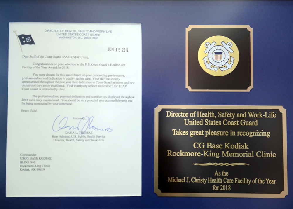 Base Kodiak Rockmore-King Clinic: Coast Guard’s 2018 Health Care Facility of the Year