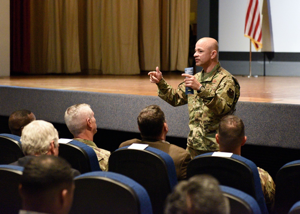 Col. Nazario holds introductory commander's call