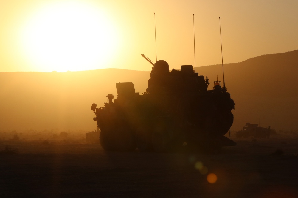 Lancer Stryker provides security at NTC