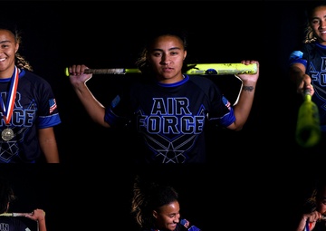 Goodfellow Airman scores winning run at Military softball tournament