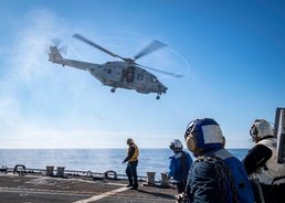 USS Gridley and HNLMS Van Speijk Conduct Flight Operations