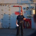 USS Emory S. Land Commanding Officer Holds an All-Hands Call at Sea