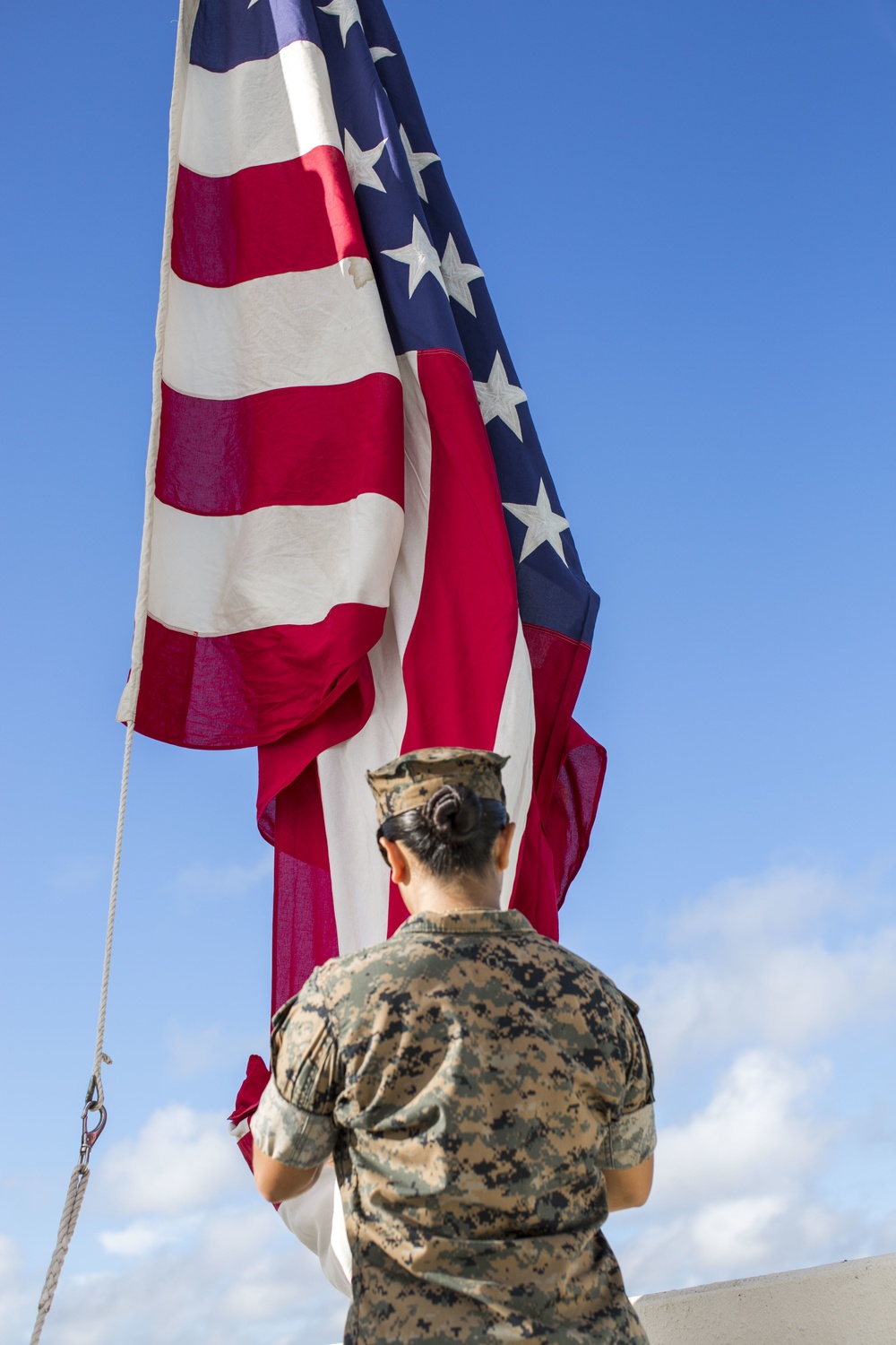 Summit Hill Marine Corps veteran gifted with new flag