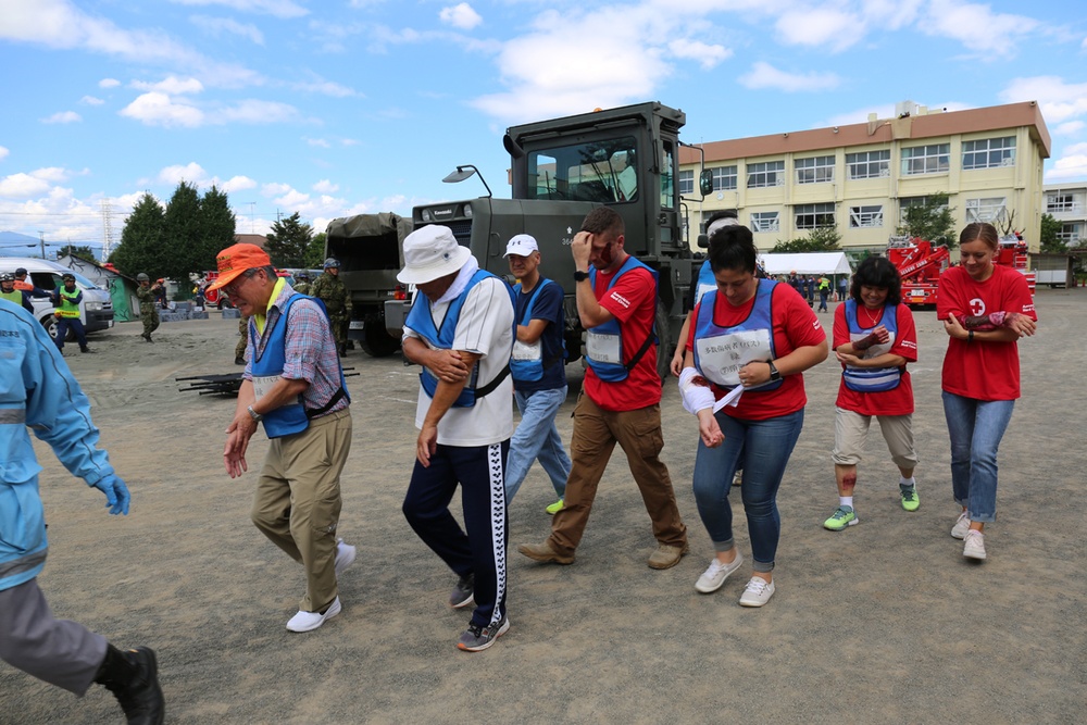 Camp Zama, neighboring city enhance readiness during disaster drill