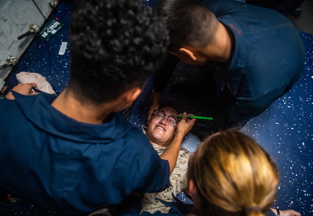 USS Harpers Ferry Conducts Medical Training Exercise