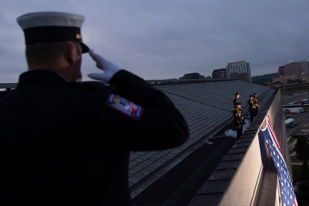 Pentagon Unfurls American Flag in Honor of 9/11 Victims