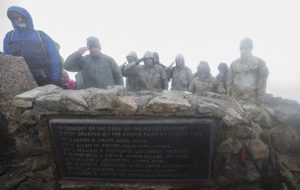 WWII Rededication Ceremony - Arenig Fawr, Wales