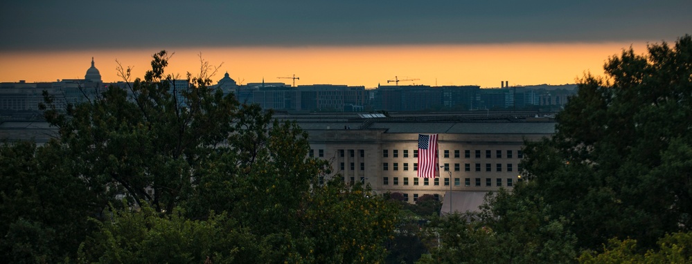 Remembering 9/11: Pentagon Unfurls Flag