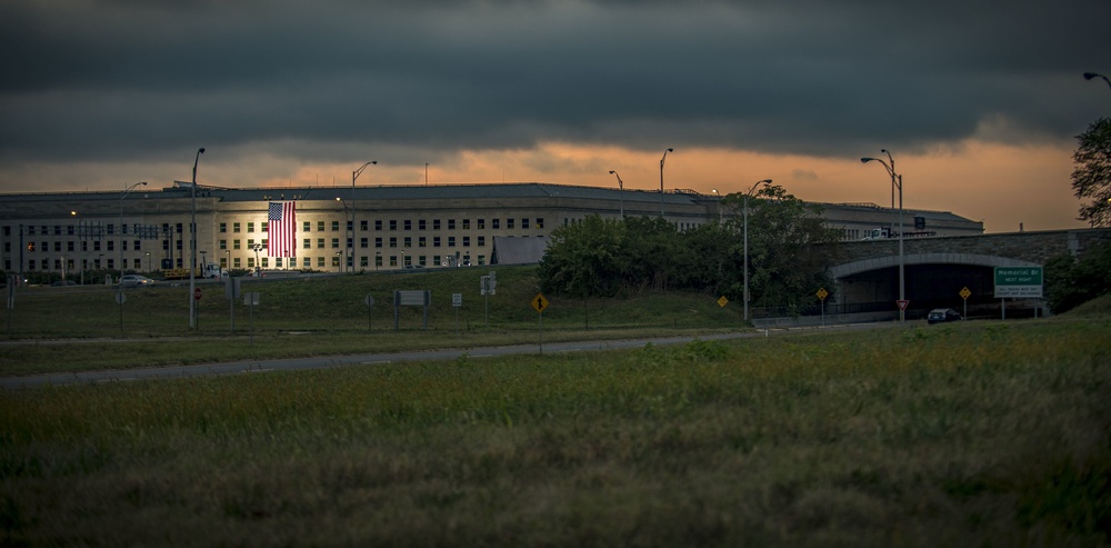 Remembering 9/11: Pentagon Unfurls Flag