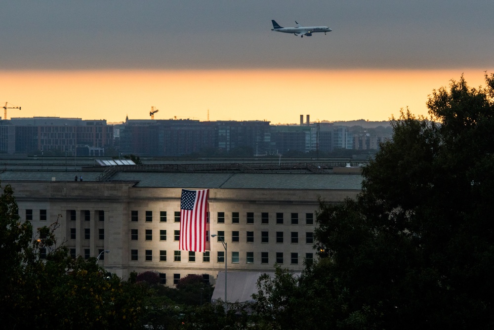 Remembering 9/11: Pentagon Unfurls Flag