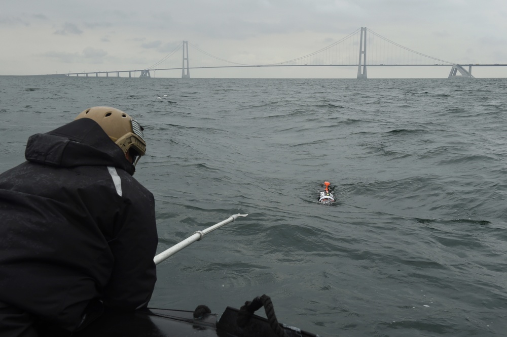 MDSU 2 Sailors Deploy UUVs During Exercise Northern Coasts 2019