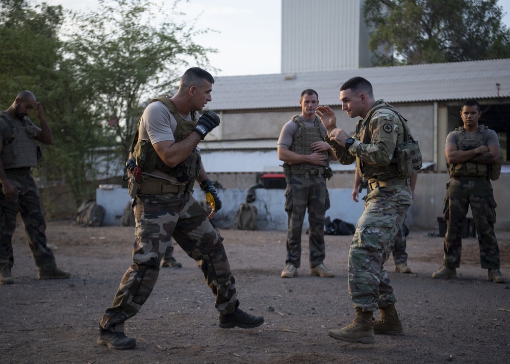 Task Force Warrior trains with 5th RIAOM Marines