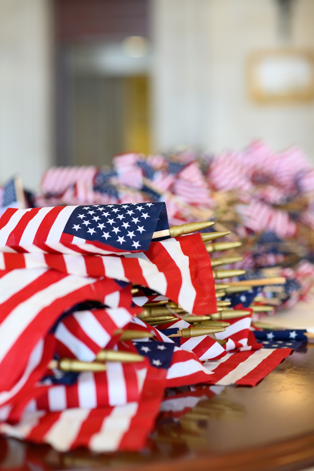 Flags on Stribling