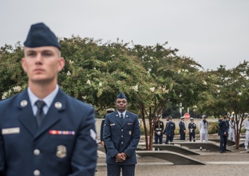 Awaiting Guests at the 9/11 Memorial