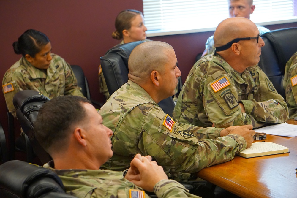 Brigade Command Team Receives Staff Brief