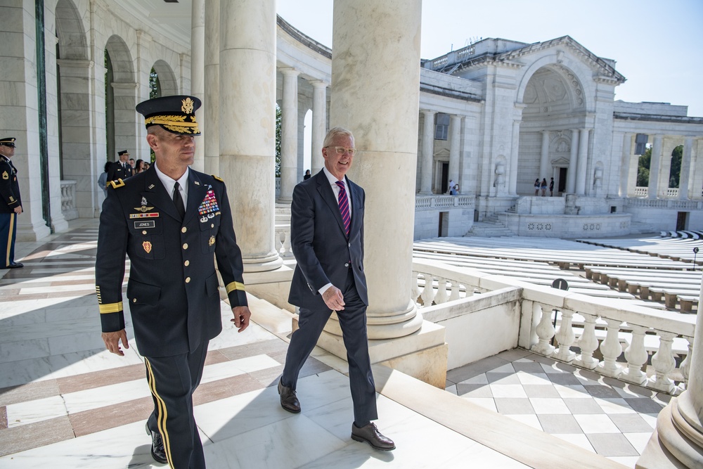 Arlington County Fire Department Participates in an Army Honors Wreath-Laying at the Tomb of the Unknown Soldier