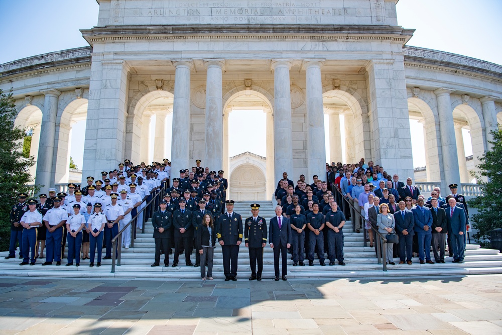 Arlington County Fire Department Participates in an Army Honors Wreath-Laying at the Tomb of the Unknown Soldier