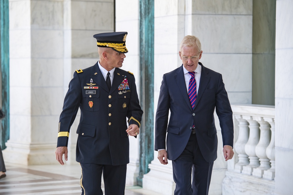 Arlington County Fire Department Participates in an Army Honors Wreath-Laying at the Tomb of the Unknown Soldier