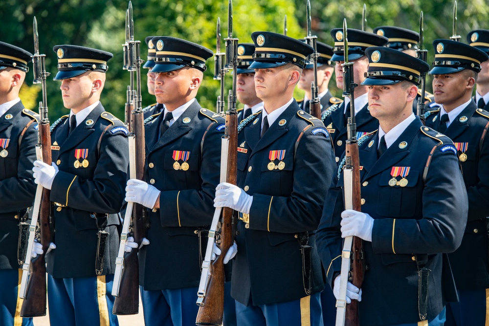 Arlington County Fire Department Participates in an Army Honors Wreath-Laying at the Tomb of the Unknown Soldier