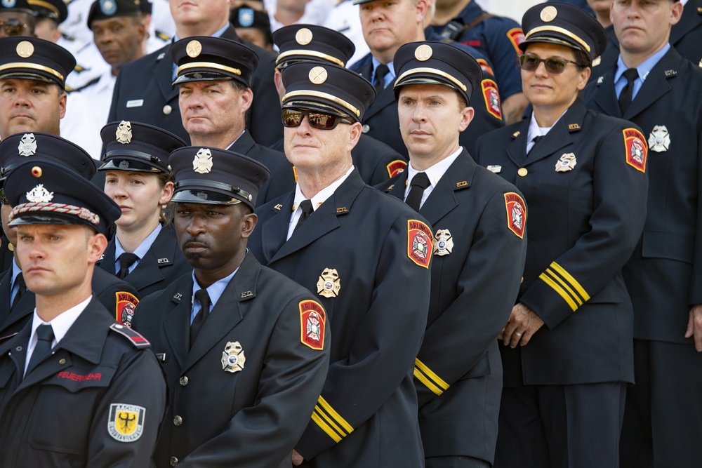 Arlington County Fire Department Participates in an Army Honors Wreath-Laying at the Tomb of the Unknown Soldier