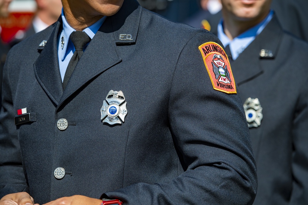 Arlington County Fire Department Participates in an Army Honors Wreath-Laying at the Tomb of the Unknown Soldier