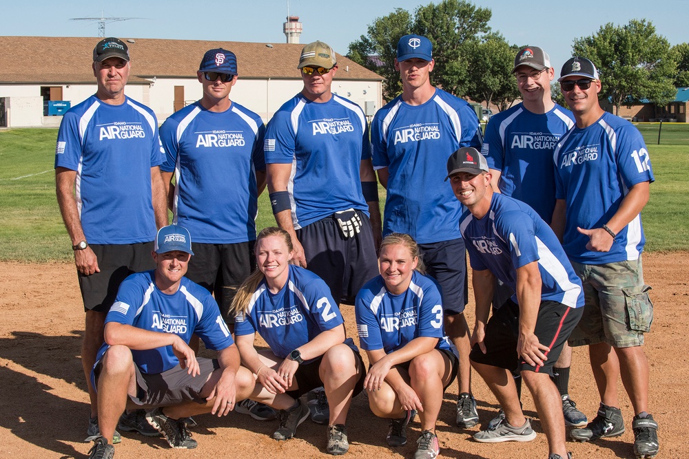 Idaho National Guard vs. Idaho State Police softball game