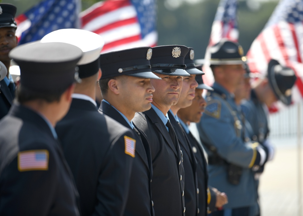 Colonel Peter T. Green III speaks at 9/11 Remembrance Ceremony