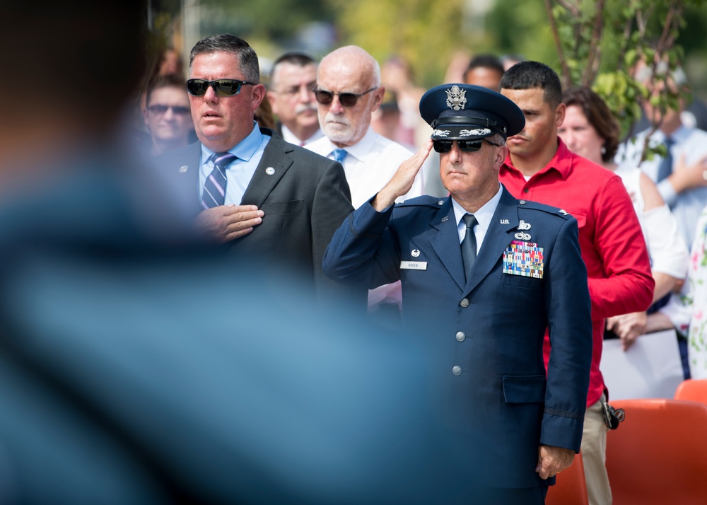 Colonel Peter T. Green III speaks at 9/11 Remembrance Ceremony