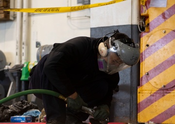 Nimitz Sailor Grinds Rails