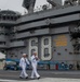 Nimitz Sailors Prepare For Morning Colors on 9/11