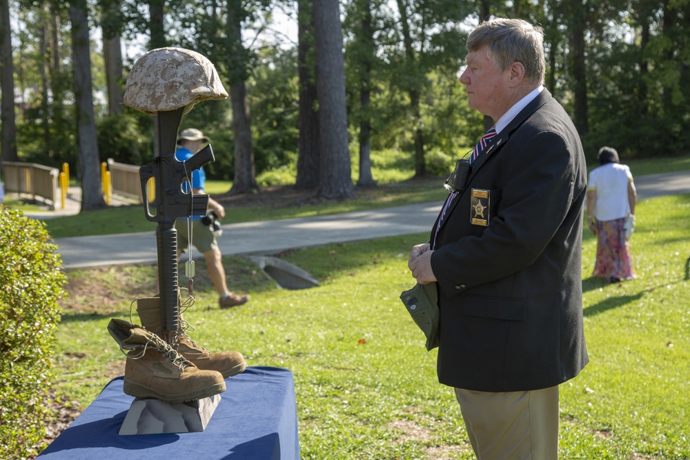 Camp Lejeune, local community commemorates 18th anniversary of September 11
