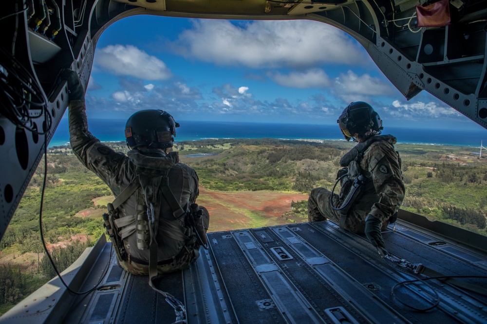 Chinook Ride Over Oahu