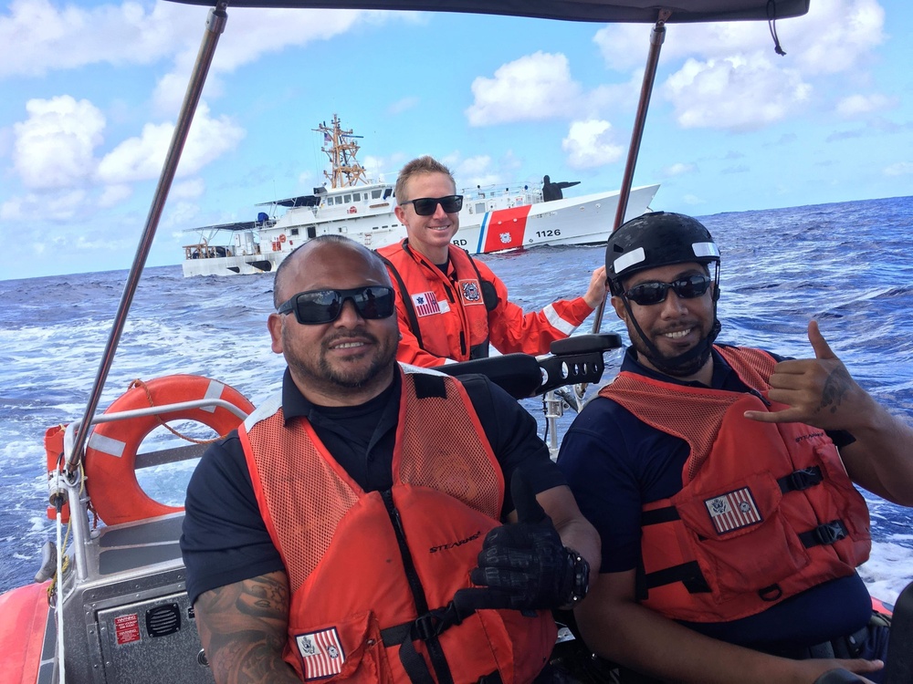 USCGC Joseph Gerczak (WPC 1126) conducts fisheries law enforcement in American Samoa