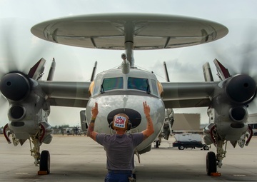First E-2D Hawkeye with aerial refueling capability to join the fleet
