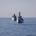 Leopold I and HDMS Peter Willemoes Transit the Atlantic Ocean