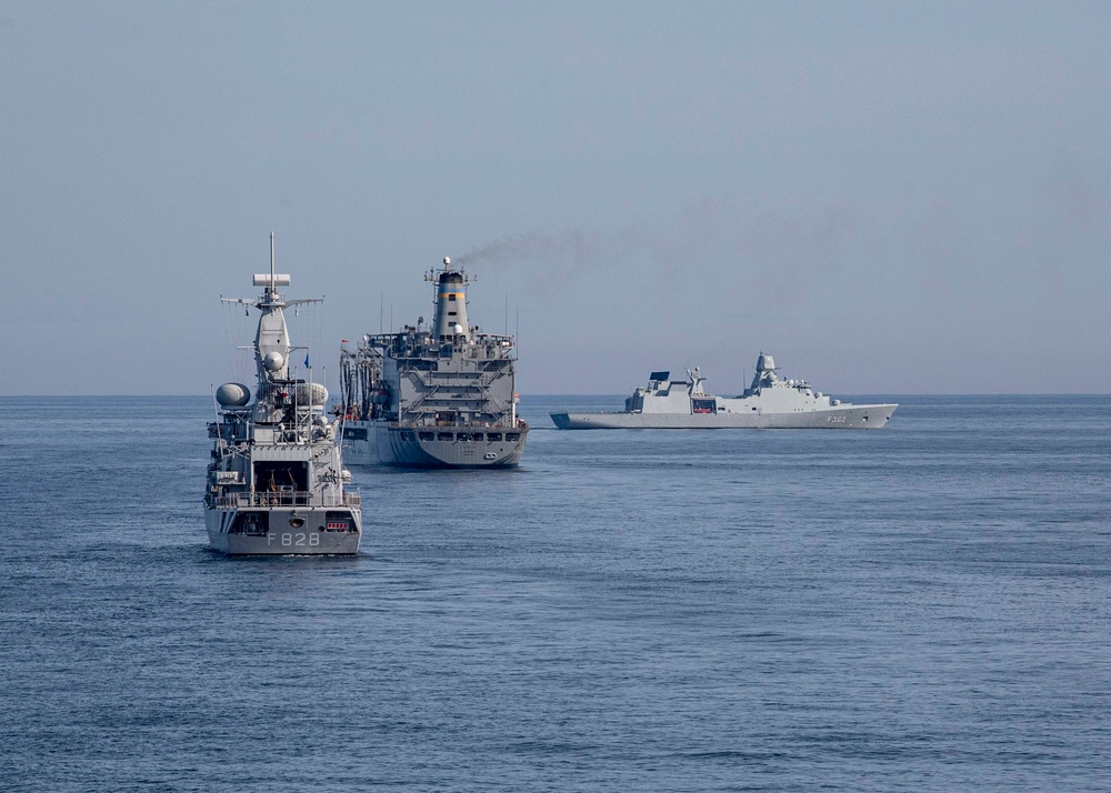 Ships Transit the Atlantic Ocean During Cutlass Fury 2019