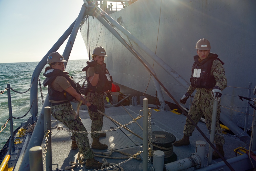 ACB-1 Sailors Operate Wench
