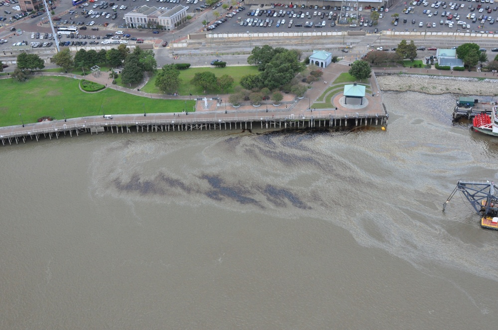 Coast Guard responds to oily sheen near New Orleans