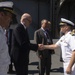 Capt. Randy Peck greets distinguished visitor