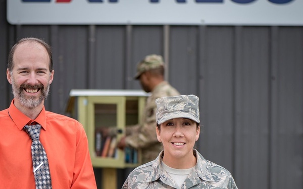 Mansfield/Richland County Public Library partner with 179th Airlift Wing to provide Free Little Libraries