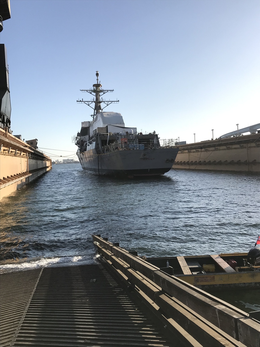 SWRMC Supports USS Shoup Undocking