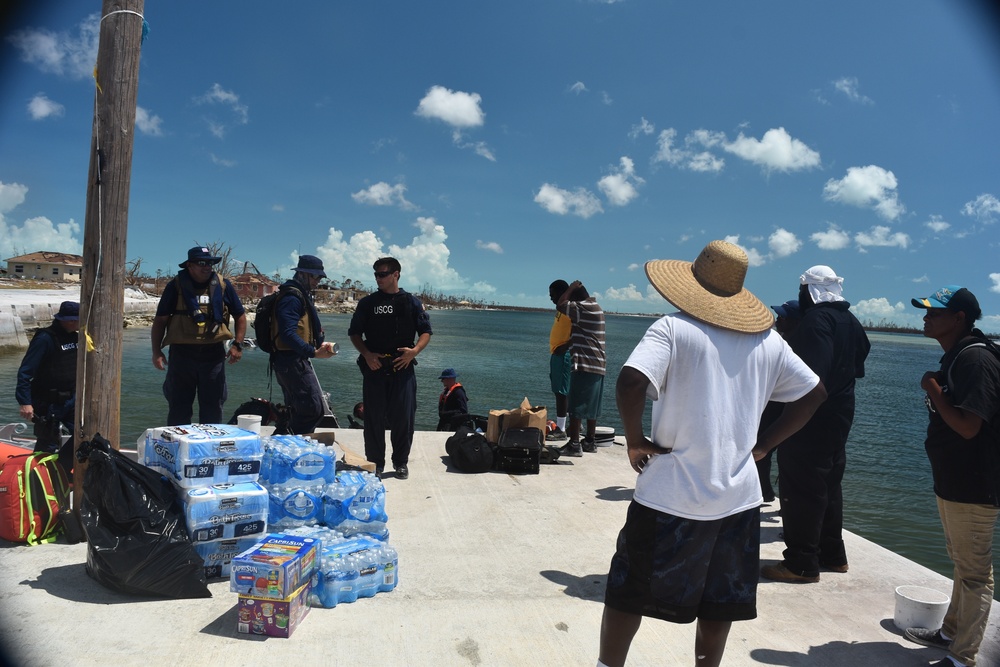 Coast Guard Cutter Winslow Griesser response operations in the Bahamas