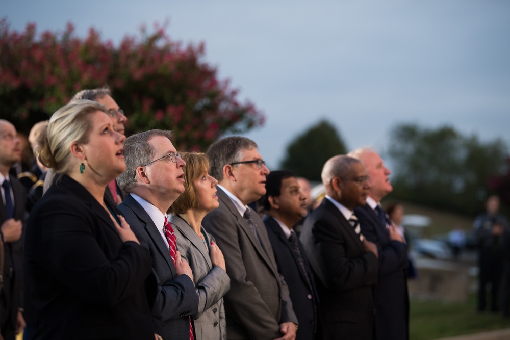 Deputy Secretary of Defense David J. Norquist At 9/11 Flag Unflurling